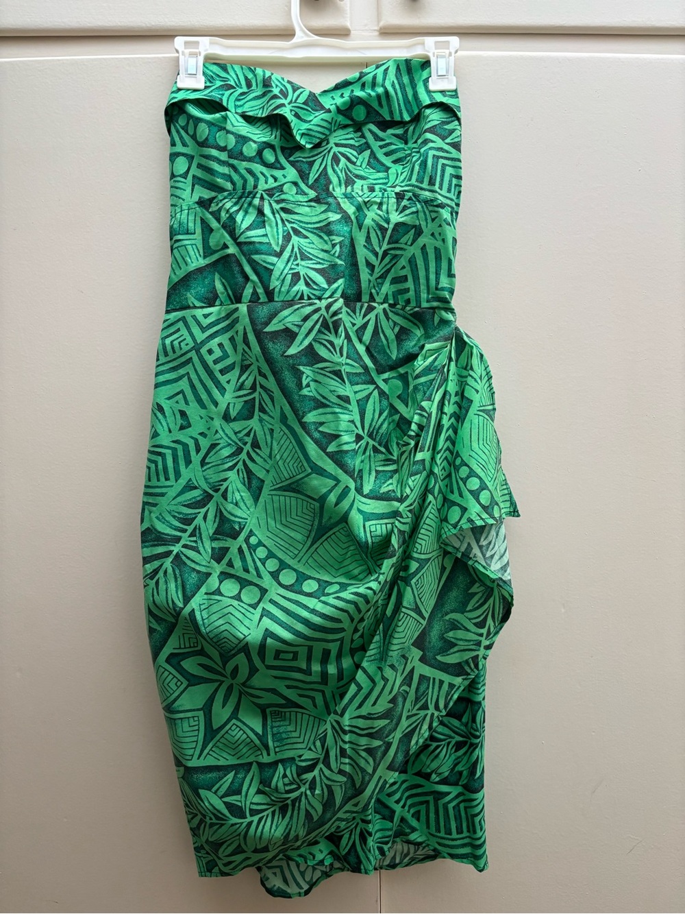 Green Hawaiian Sarong Dress